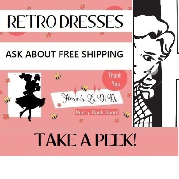 Retro Vintage 50s Dress - Picture 1 of 1